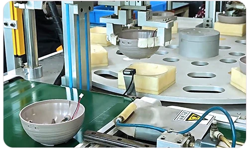 Highly automated diffuser factory assembly lines ensure consistent high-volume capacity.