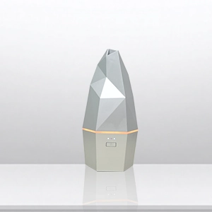 Smart home appliance aroma diffuser OEM development featuring integrated bluetooth music player speaker and custom control panel layout.