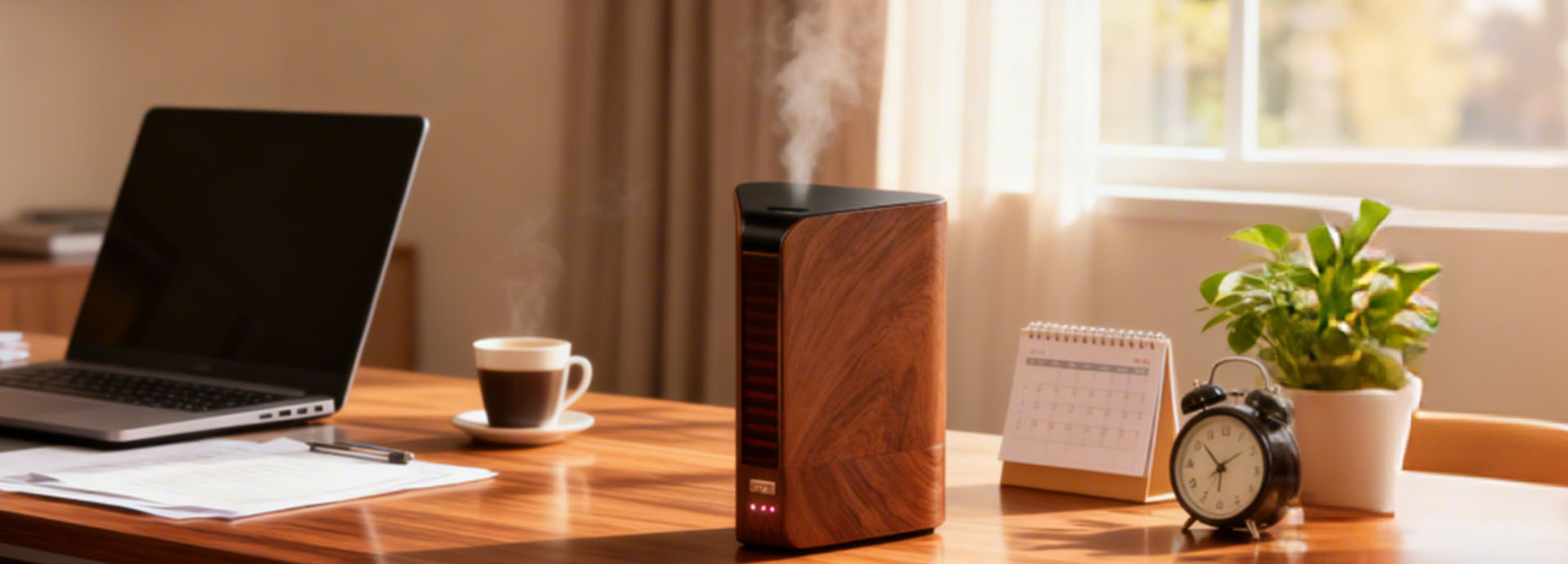 Product-KS2503-3 Wood Grain Ultrasonic Diffuser