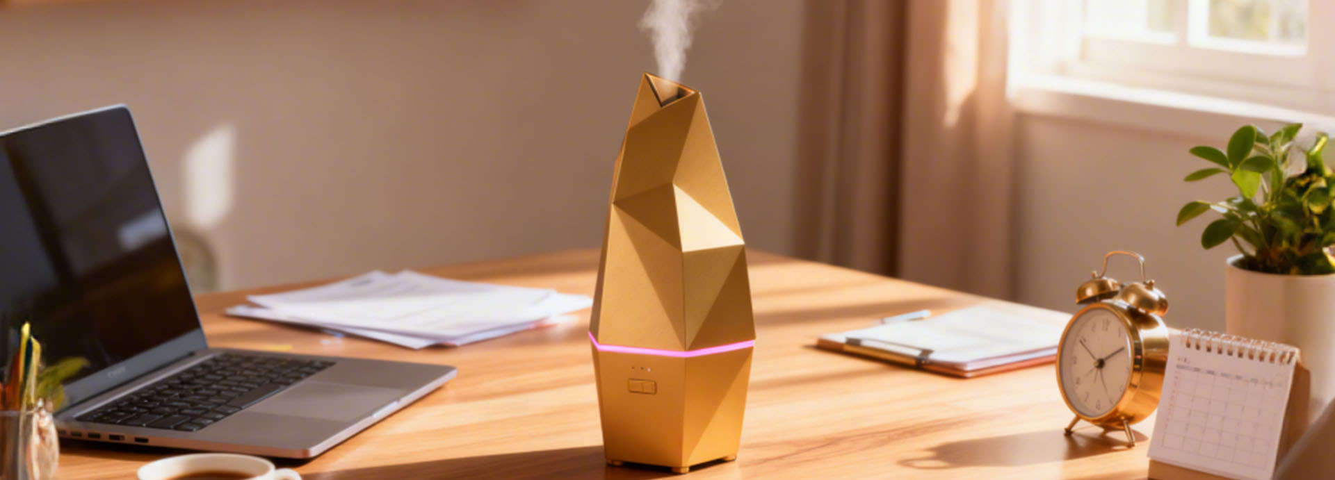 Product-KS2504-3 Gradient 7-Color Light Ultrasonic Aroma Diffuser