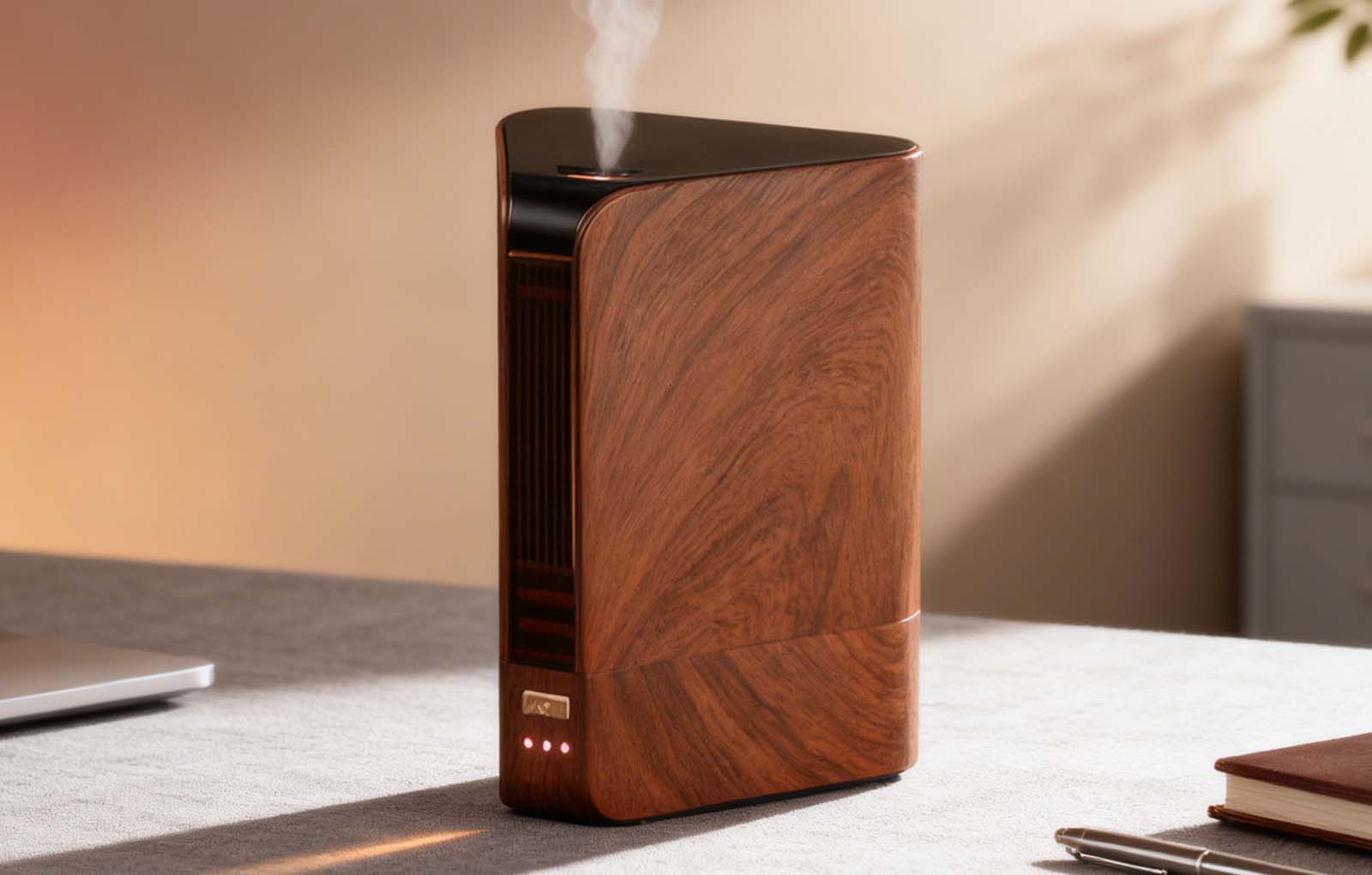 product-KS2503-1 Wood Grain Ultrasonic Diffuser