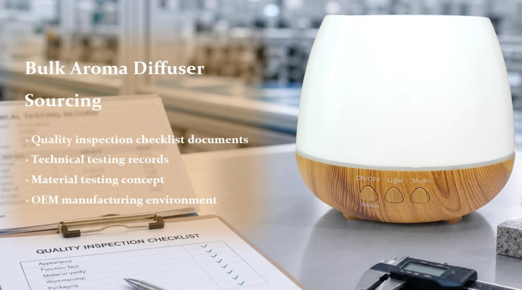 Reliable bulk ultrasonic aroma diffuser sourcing evaluation and quality control
