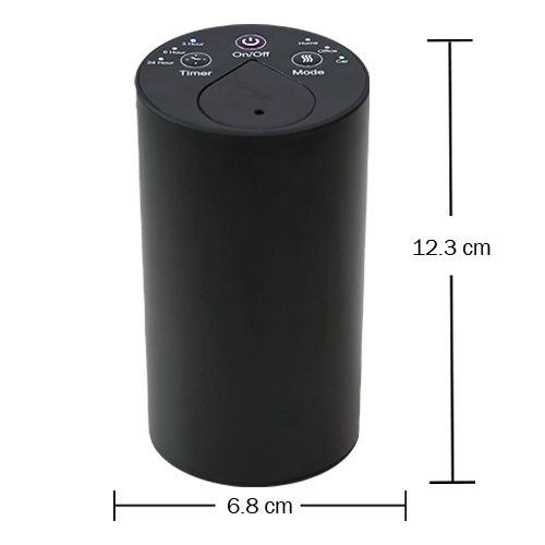 Waterless essential oil diffuser design without water required