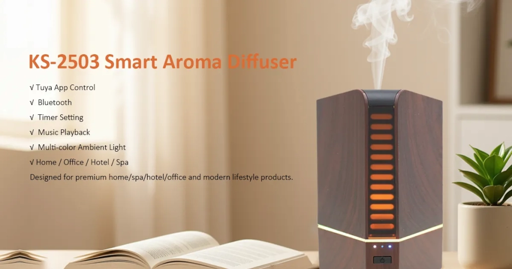 OEM smart aroma diffuser with tuya app control