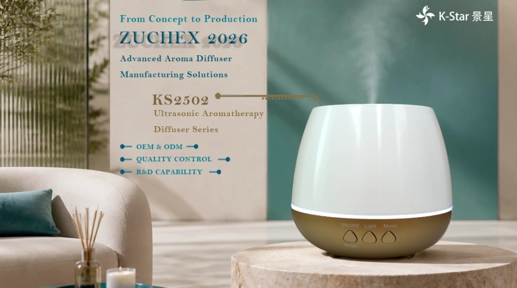 K-Star aroma diffuser manufacturer at ZUCHEX 2026 Booth 11AE65